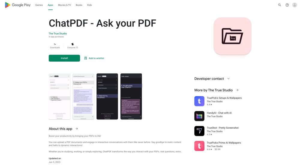 ChatPDF On Android – Ask Your PDF – The Ai Tool List