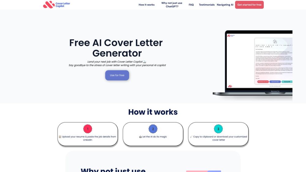 cover letter copilot ai